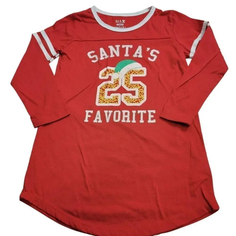 Santa's favorite Christmas shirt  S6/6X